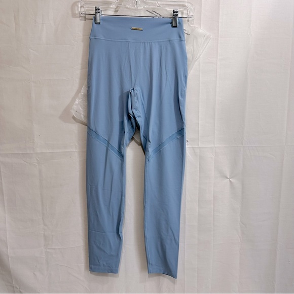 Gymshark Womens Whitney Simmons with Mesh Stripes Activewear Workout Leggings S - Picture 1 of 7